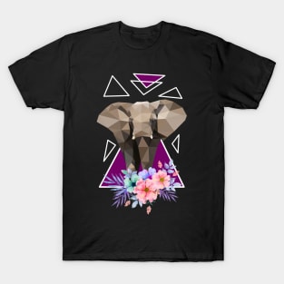 Elephant with flowers T-Shirt